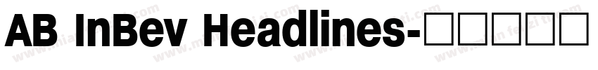 AB InBev Headlines字体转换